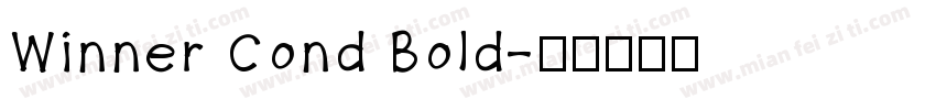 Winner Cond Bold字体转换